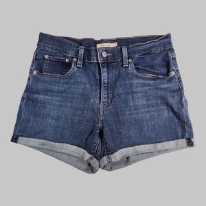 Levis mid length shorts Denim Jean women's Size 30 Levi Strauss & Co